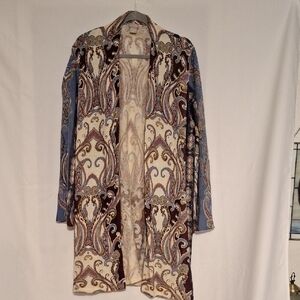 Chico's Multicolor Paisley Robe
